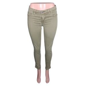 Anthropologie AG The Abbey Ankle Skinny Jeans Size 27R Pale Green Stretchy